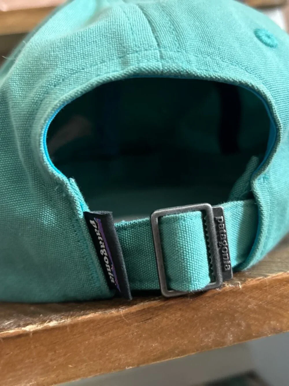 Patagonia P-6 Logo Trad Cap Seafoam Green Adjustable Dad Hat Organic Cotton